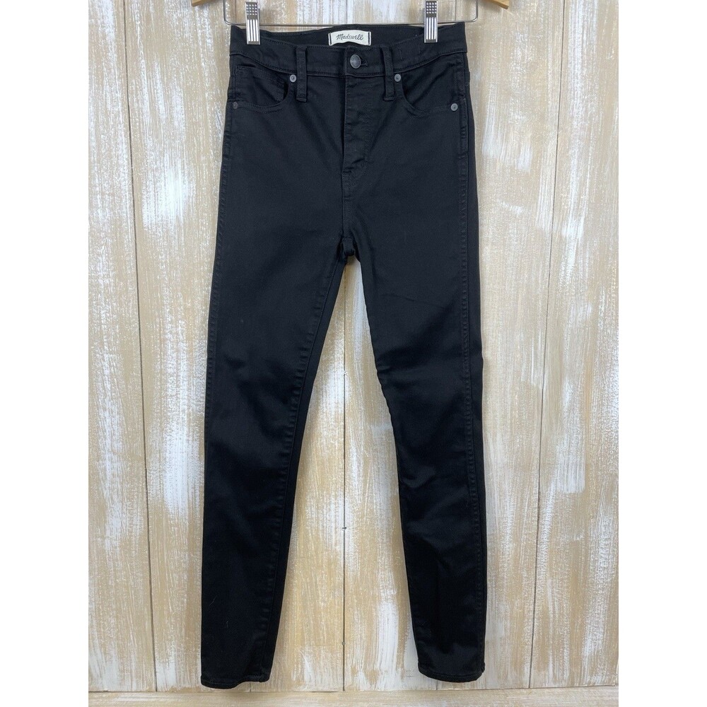 Madewell High-Rise Skinny Black Stretch Jeans Women’s Size 25